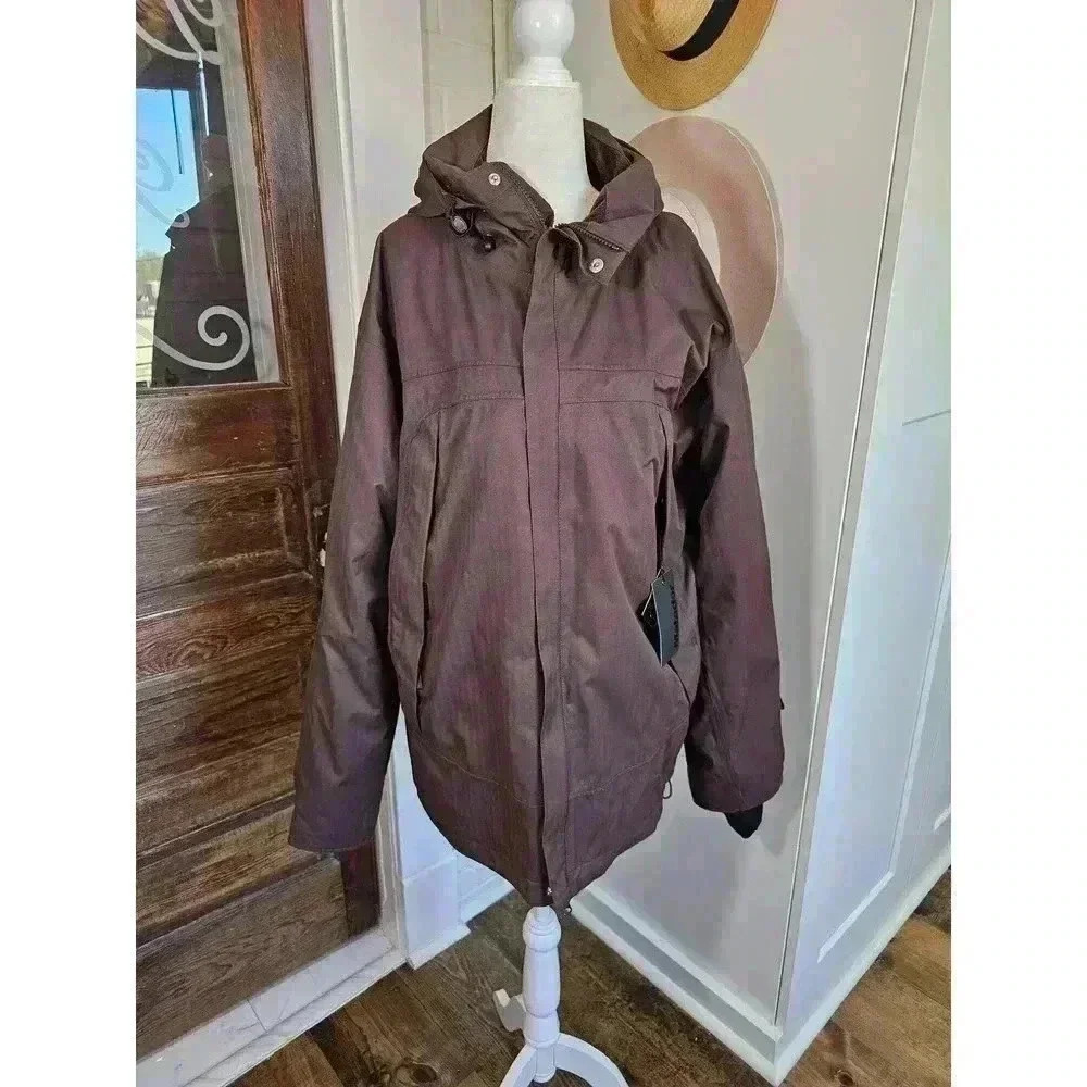 Matador Solton Men's Size L Heringbone White Water Mocca Snow/Ski Jacket NWT